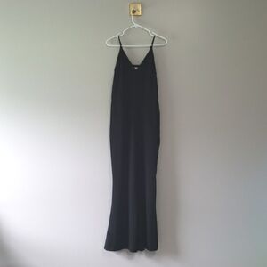 Abercrombie & Fitch Jumpsuit Flare Leg Women 4 Black Sleeveless Cami Office Work